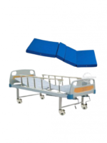 ABS Fowler Medical Cot with Wheels and Mattress - ABS MANUAL 2 FUNCTION  with Mattress